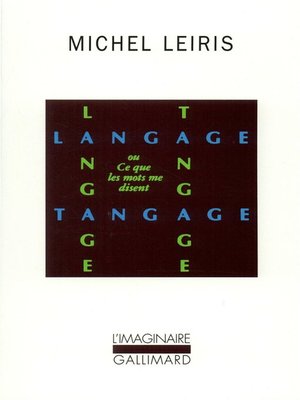 cover image of Langage Tangage ou Ce que les mots me disent
